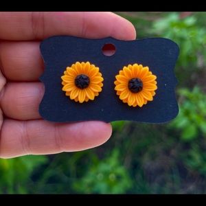 Sunflower Stud Earrings